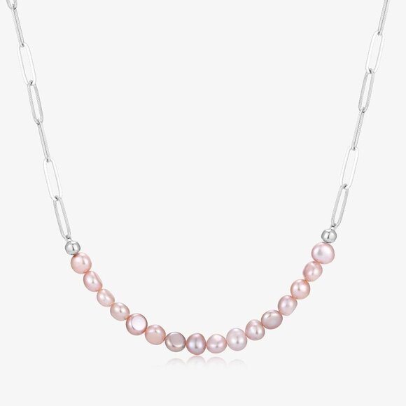 Smiling Face Design Fresh Water Pearl Necklace - Picture 4 of 4